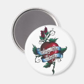 Liebe tötet langsam magnet (Vorderseite/Rückseite)