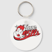 Liebe tötet schlüsselanhänger (Vorderseite)