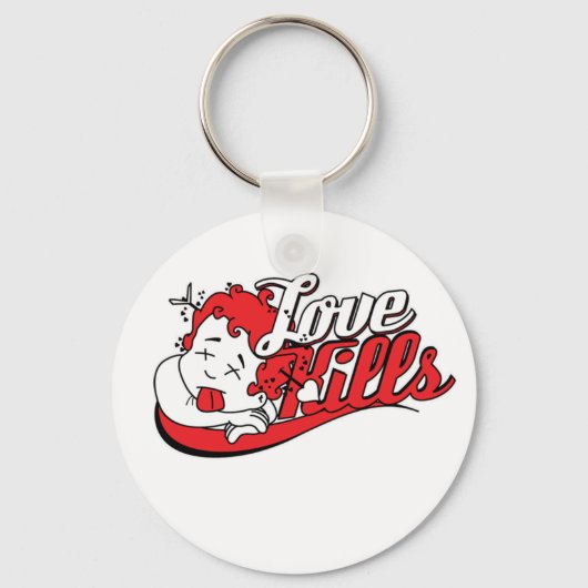 Liebe tötet schlüsselanhänger (Vorderseite)