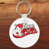 Liebe tötet schlüsselanhänger (Vorderseite)