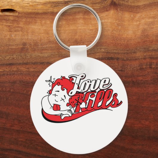 Liebe tötet schlüsselanhänger (Vorderseite)