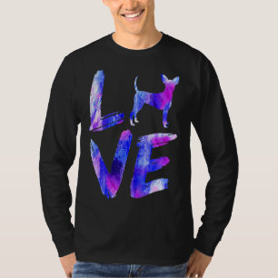 Liebe Toy Fox Terrier Watercolor Blue Dog Mama Vat T-Shirt