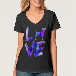 Liebe Toy Fox Terrier Watercolor Blue Dog Mama Vat T-Shirt
