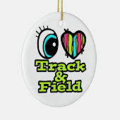Liebe Track und Field Keramik Ornament (Rechts)