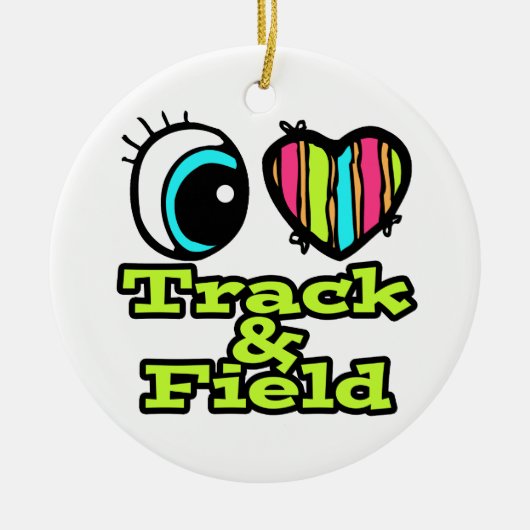 Liebe Track und Field Keramik Ornament (Vorne)