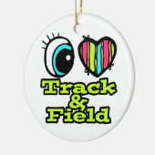 Liebe Track und Field Keramik Ornament (Links)