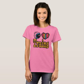 Liebe-Trains für helles Auge T-Shirt (Vorne ganz)
