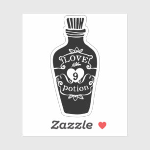 Liebe Tränennummer 9 Flasche Vintage schwarze Graf Aufkleber