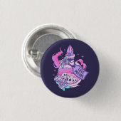 Liebe Tränke Niedlich Rosa Halloween Flasche Button (Vorne & Hinten)