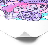 Liebe Tränke Niedlich Rosa Halloween Flasche Fotodruck (Ecke)