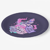 Liebe Tränke Niedlich Rosa Halloween Flasche Pappteller (Schrägansicht)