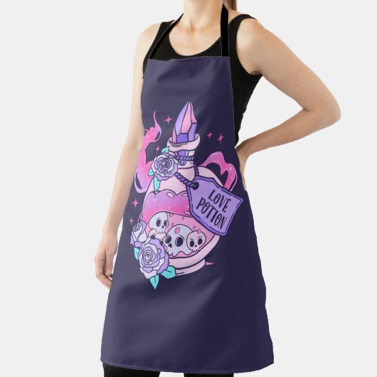 Liebe Tränke Niedlich Rosa Halloween Flasche Schürze (InSitu)