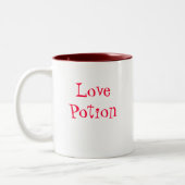 Liebe-Trankkaffee-Tasse Zweifarbige Tasse (Links)