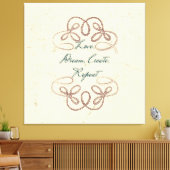 Liebe, Traum, Erstellen, Wiederholen des Folk-Desi Leinwanddruck (Insitu (Wohnzimmer))