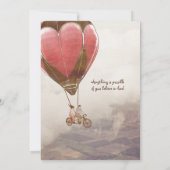 Liebe Traum Hochzeit Einladung (Rückseite)