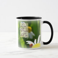 Liebe, Traum, Hoffnungs-Marienkäfer-Kaffeetasse