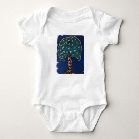 Liebe Tree Baby Jersey Bodysuit Baby Strampler (Vorderseite)