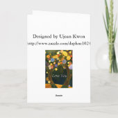 Liebe Tree Card Karte (Rückseite)