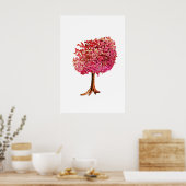 Liebe Tree Cherry Blossom Poster (Küche)