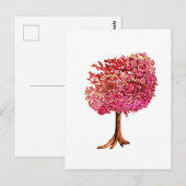 Liebe Tree Cherry Blossom Postkarte (Vorne/Hinten)
