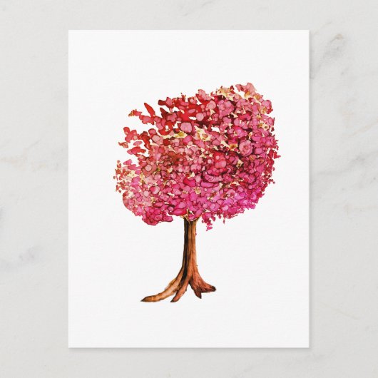 Liebe Tree Cherry Blossom Postkarte (Vorderseite)