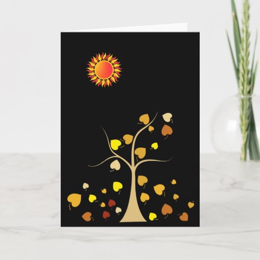 Liebe Tree Grußkarte Karte (Vorderseite)