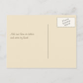 Liebe Tree Hearts Wedding Save the Date Ankündigungspostkarte (Rückseite)