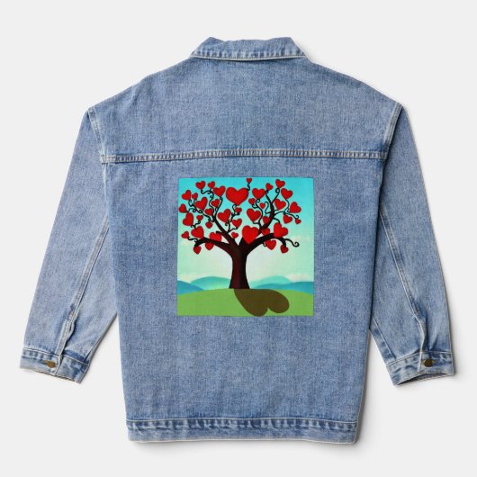 Liebe Tree Jeansjacke (Rückseite)