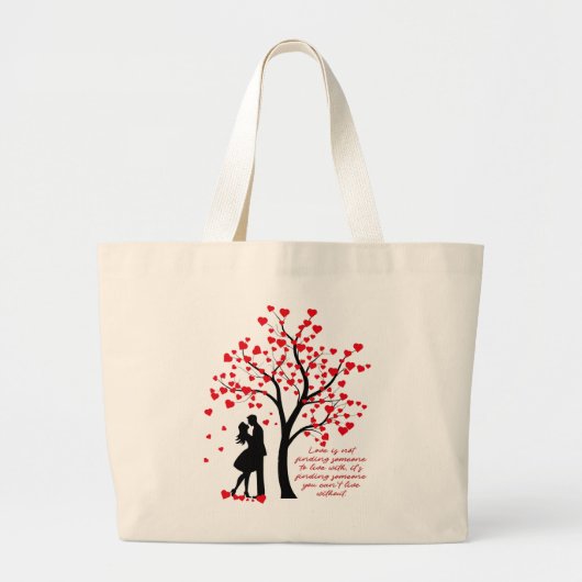 Liebe Tree Jumbo Stoffbeutel (Vorne)