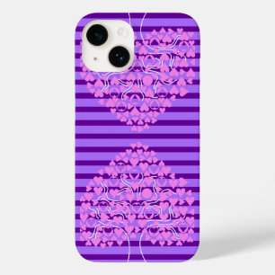 Liebe Tree Lila Heart iPhone Case