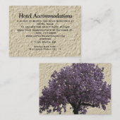Liebe Tree Lilac Hotel Unterkunft Beilagen Karten (Vorne/Hinten)