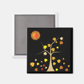 Liebe Tree Magnet (Vorderseite/Rückseite)