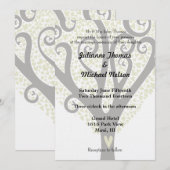 Liebe Tree Wedding Einladung (Vorne/Hinten)