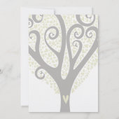 Liebe Tree Wedding Einladung (Rückseite)