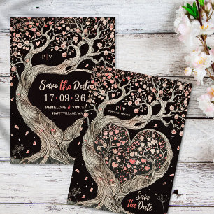 Liebe Tree Wedding Save the Date Einladung