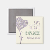 Liebe Tree Wedding Save the Date Magnet (Vorderseite/Rückseite)