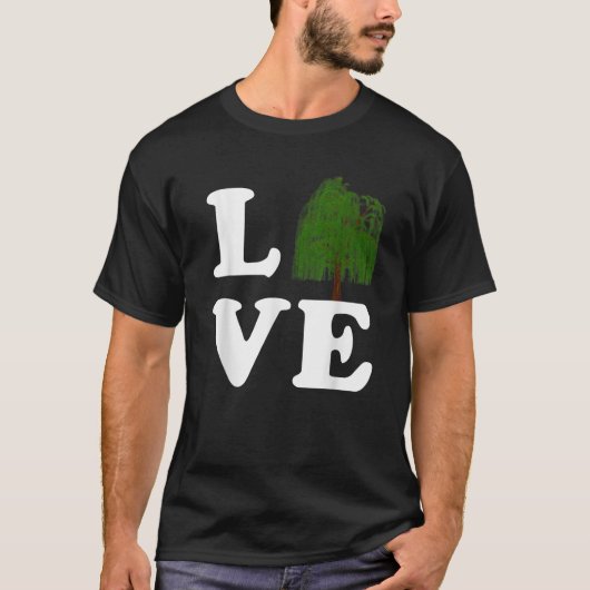 Liebe Trees Earth Day Weeping Willow Women Men Kid T-Shirt (Vorderseite)
