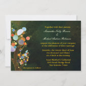 Liebe Trees (in blau): Förmliche Hochzeitseinladun Einladung (Rückseite)