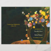 Liebe Trees Rustic Wedding BiFold Programm (Vorderseite)