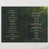 Liebe Trees Rustic Wedding BiFold Programm (Rückseite)