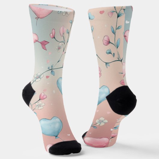 Liebe treibt umher socken (Gewinkelt)