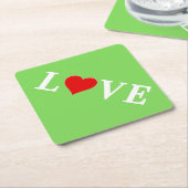 LIEBE Trending Lime Green Moderne Elegante Untersetzer (angewinkelt)