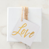 LIEBE trendy moderne handgeschriebene Schrift Geschenkanhänger (Mit Box)