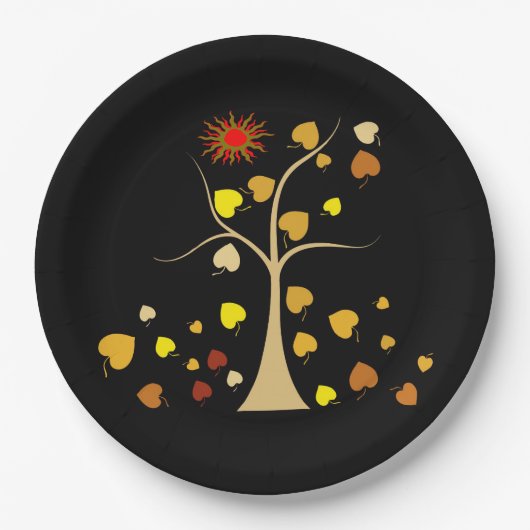 Liebe Treppenpapierplatte Pappteller (Vorderseite)