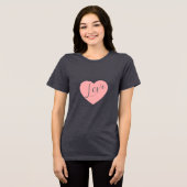 Liebe Tri-Blend Shirt (Vorderseite voll)