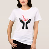 Liebe Tri-Blend Shirt (Vorderseite)