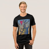 Liebe Tri-Blend Shirt (Vorderseite voll)