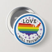 Liebe triumphiert button (Vorne & Hinten)