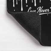 Liebe trocknet nie mousepad (Ecke)