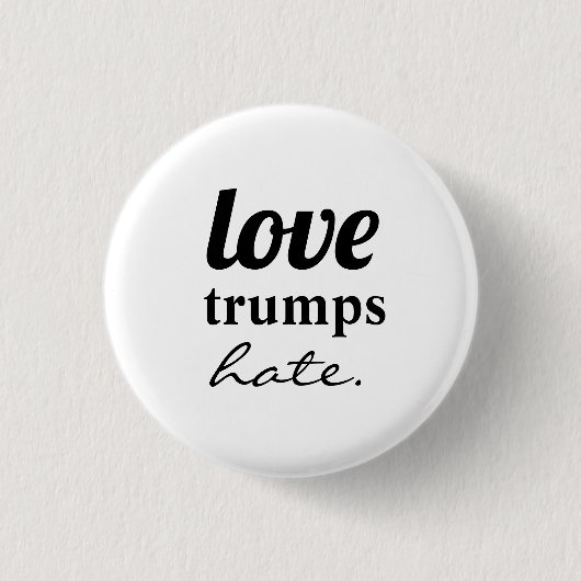Liebe Tromps Hass Button (Vorderseite)